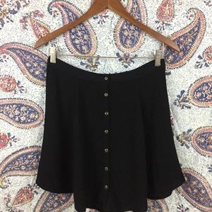 Kimchi Blue Button-up Front Skater Skirt Urban UO